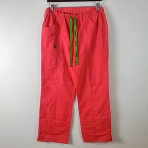 Hot Pink Crocs Straight-Leg Tie Scrub Pants – Nurse/Doctor Scrub – SizeM